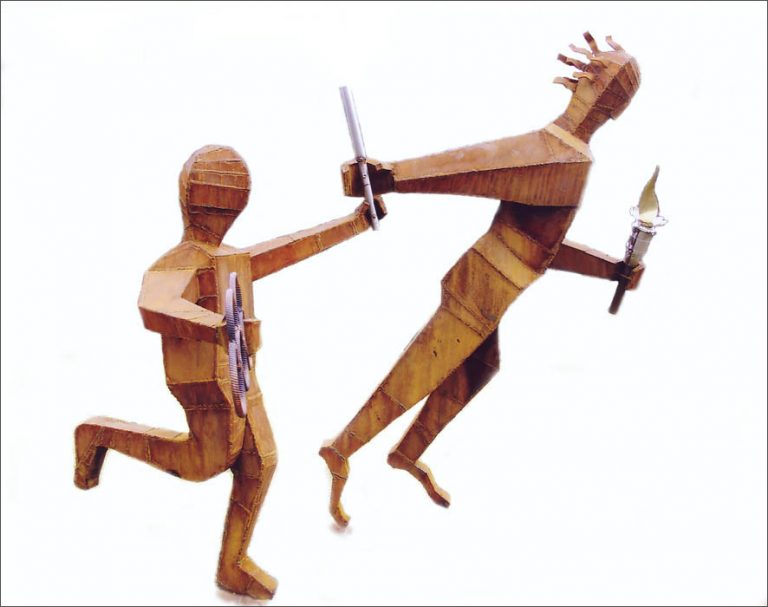 Bejing Olympique sculpture de Roland Issenlor